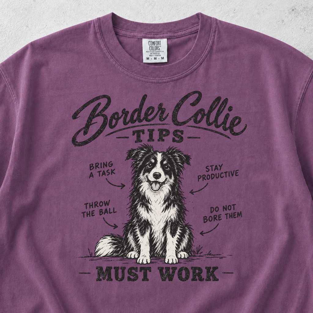 Border Collie Tips T-shirt