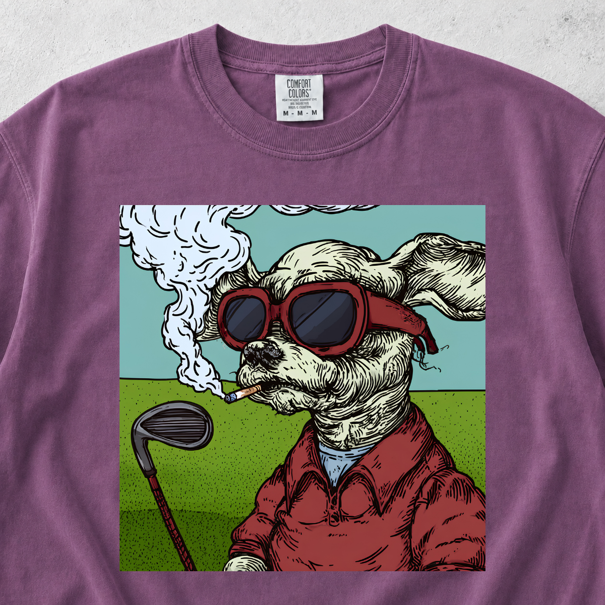 Golfer Dog T-shirt