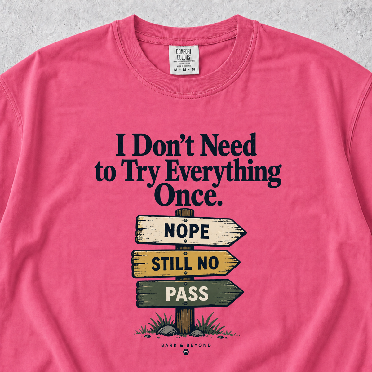 I Don't Need to Try Everything T-shirt