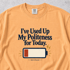 Used Up My Politeness T-shirt