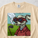 Golfer Dog T-shirt