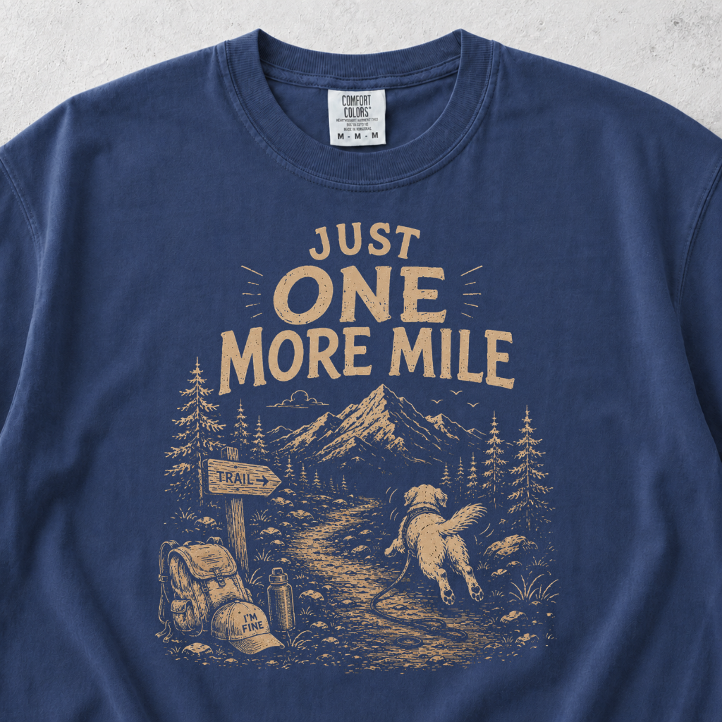 Just one more mile  T-shirt