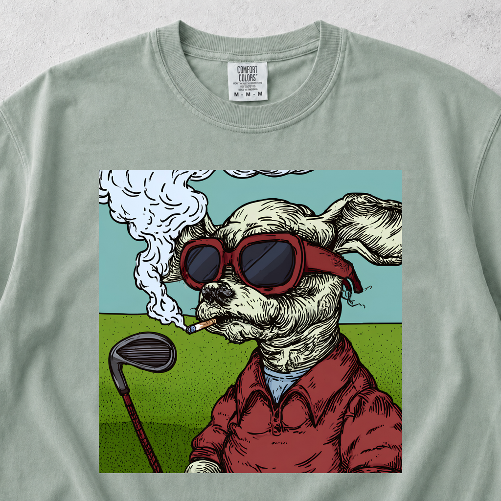 Golfer Dog T-shirt