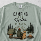 Camping is better with a Dog T-shirt