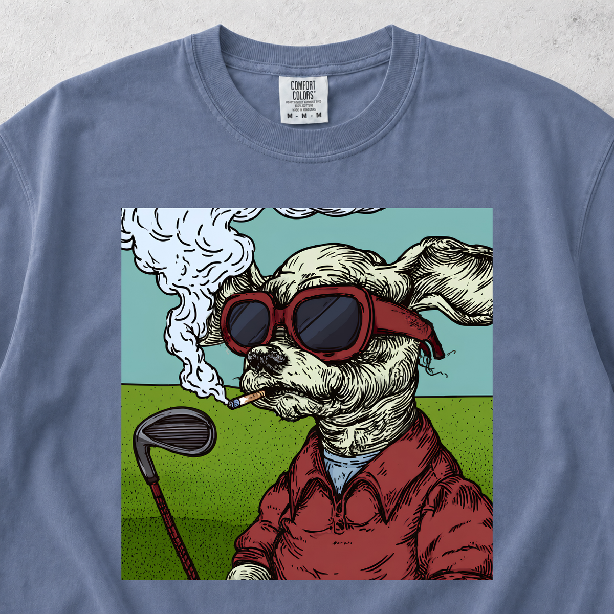 Golfer Dog T-shirt