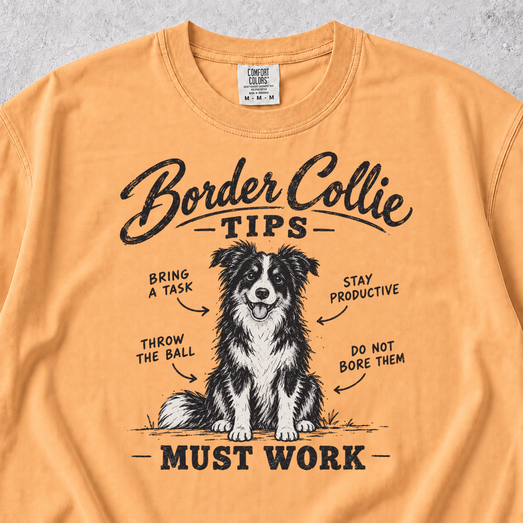 Border Collie Tips T-shirt