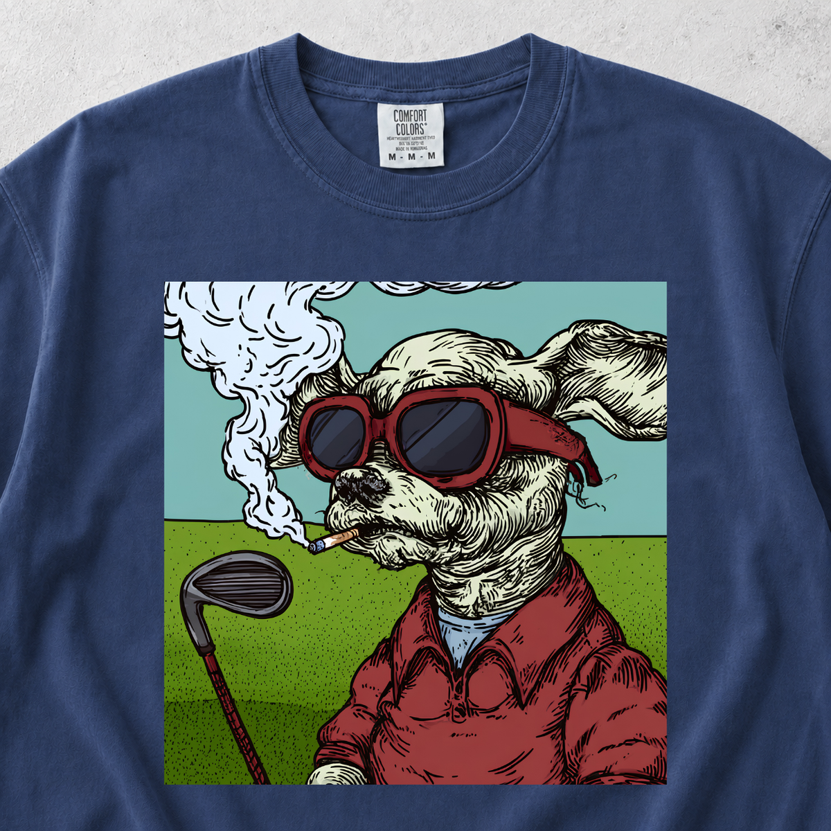 Golfer Dog T-shirt