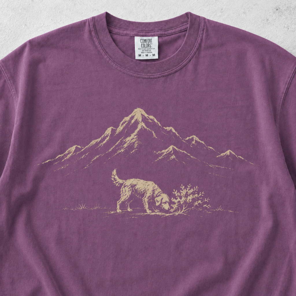 Sniffing The Scenery Dog T-shirt
