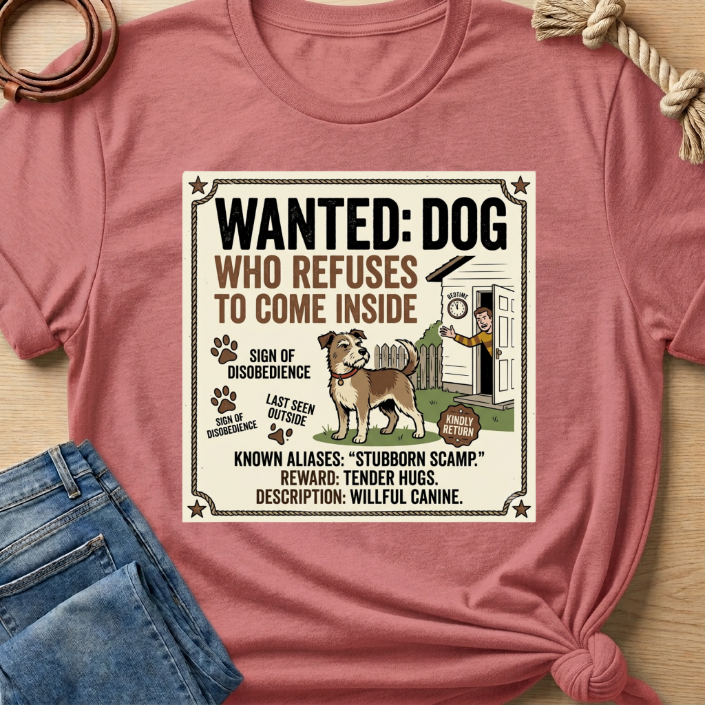 Wanted Dog T-shirt