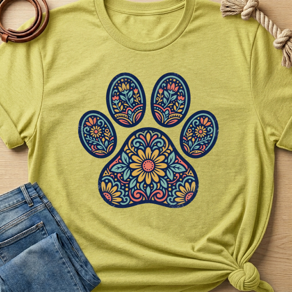 Floral Paw T-shirt