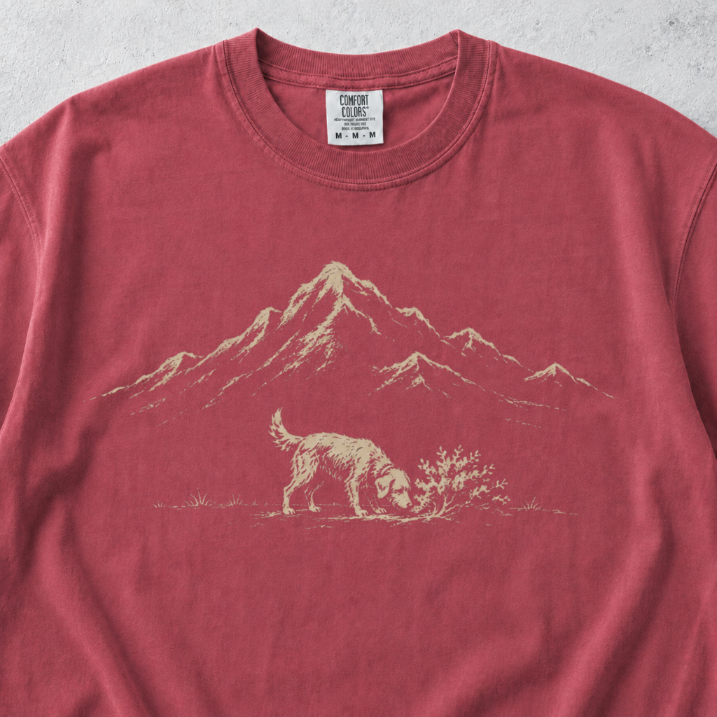 Sniffing The Scenery Dog T-shirt
