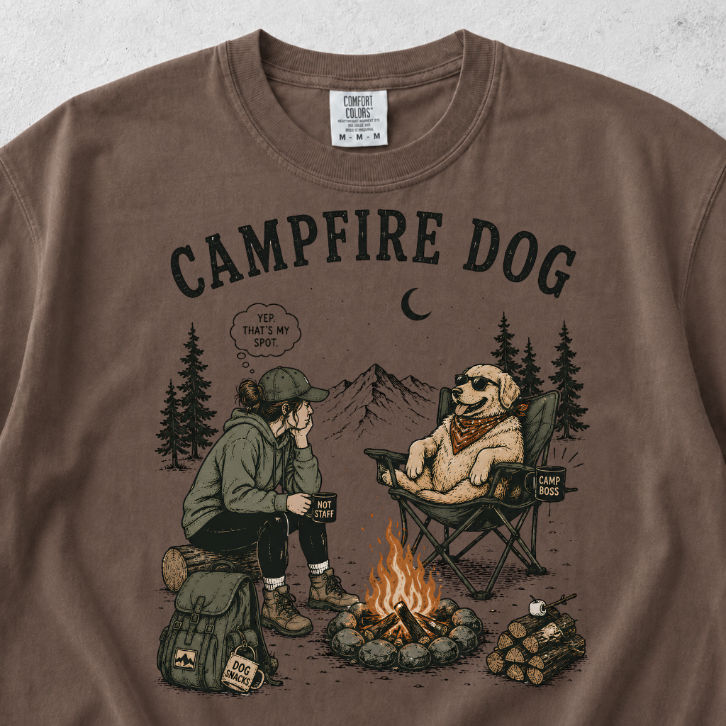 Campfire Dog T-shirt