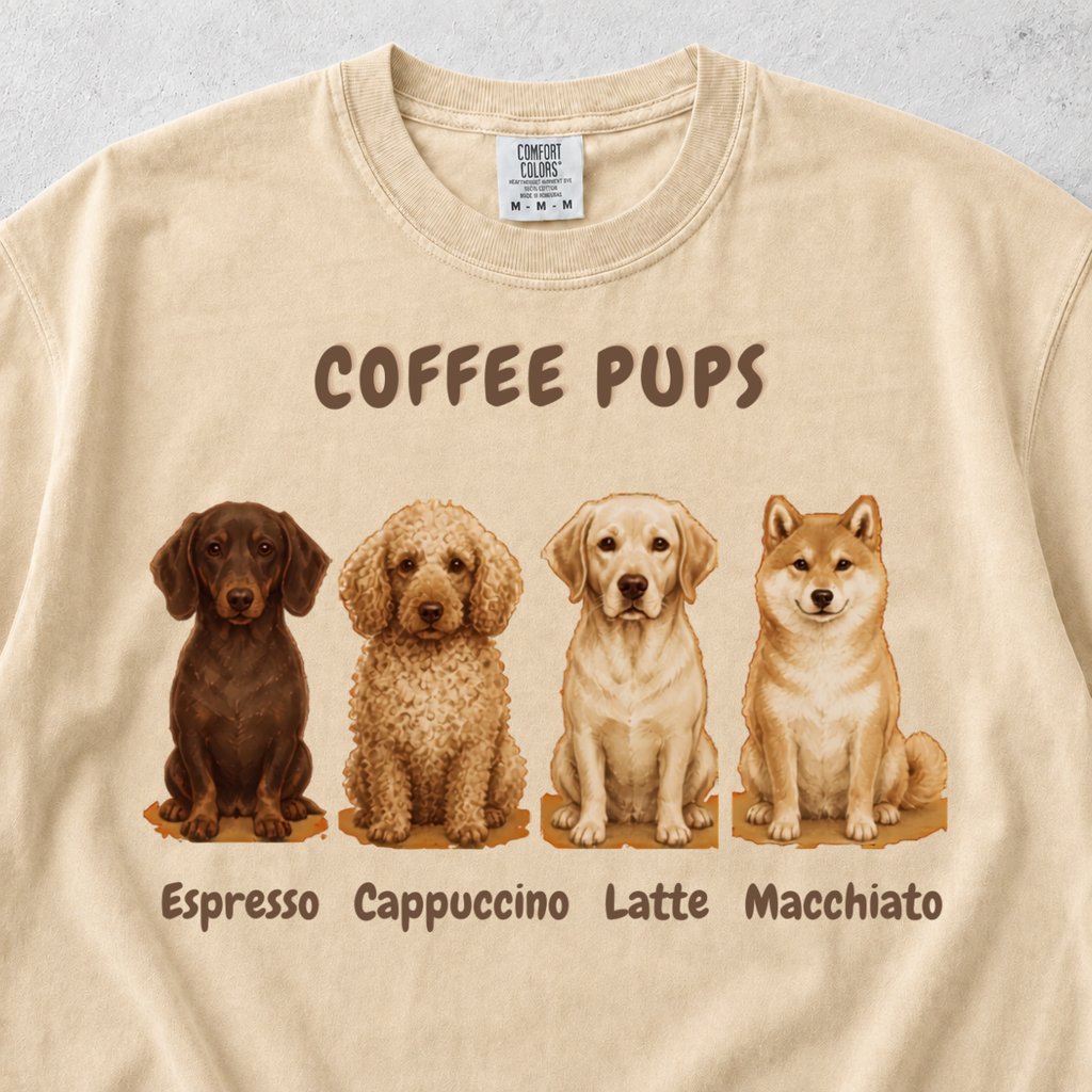 Coffee Pups T-shirt