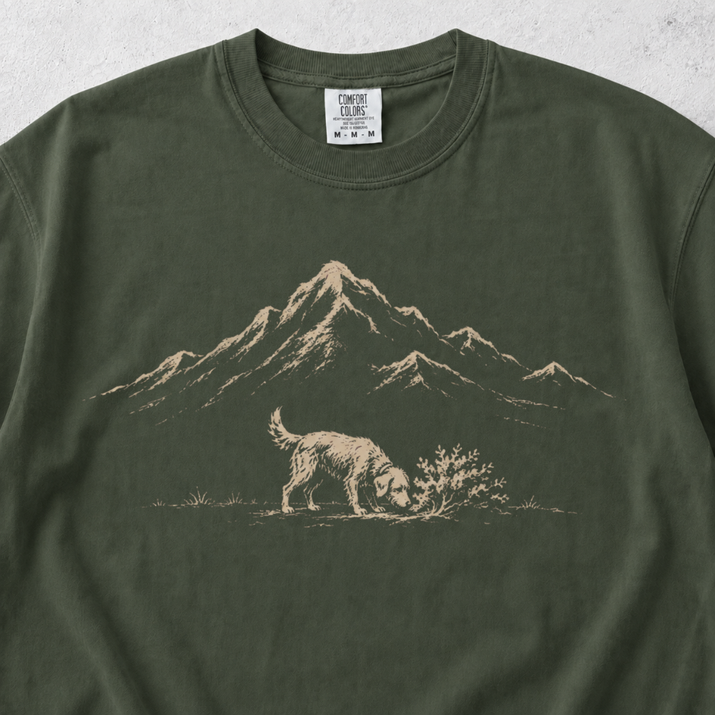 Sniffing The Scenery Dog T-shirt