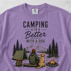 Camping is better with a Dog T-shirt