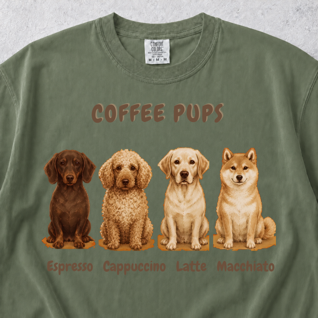 Coffee Pups T-shirt