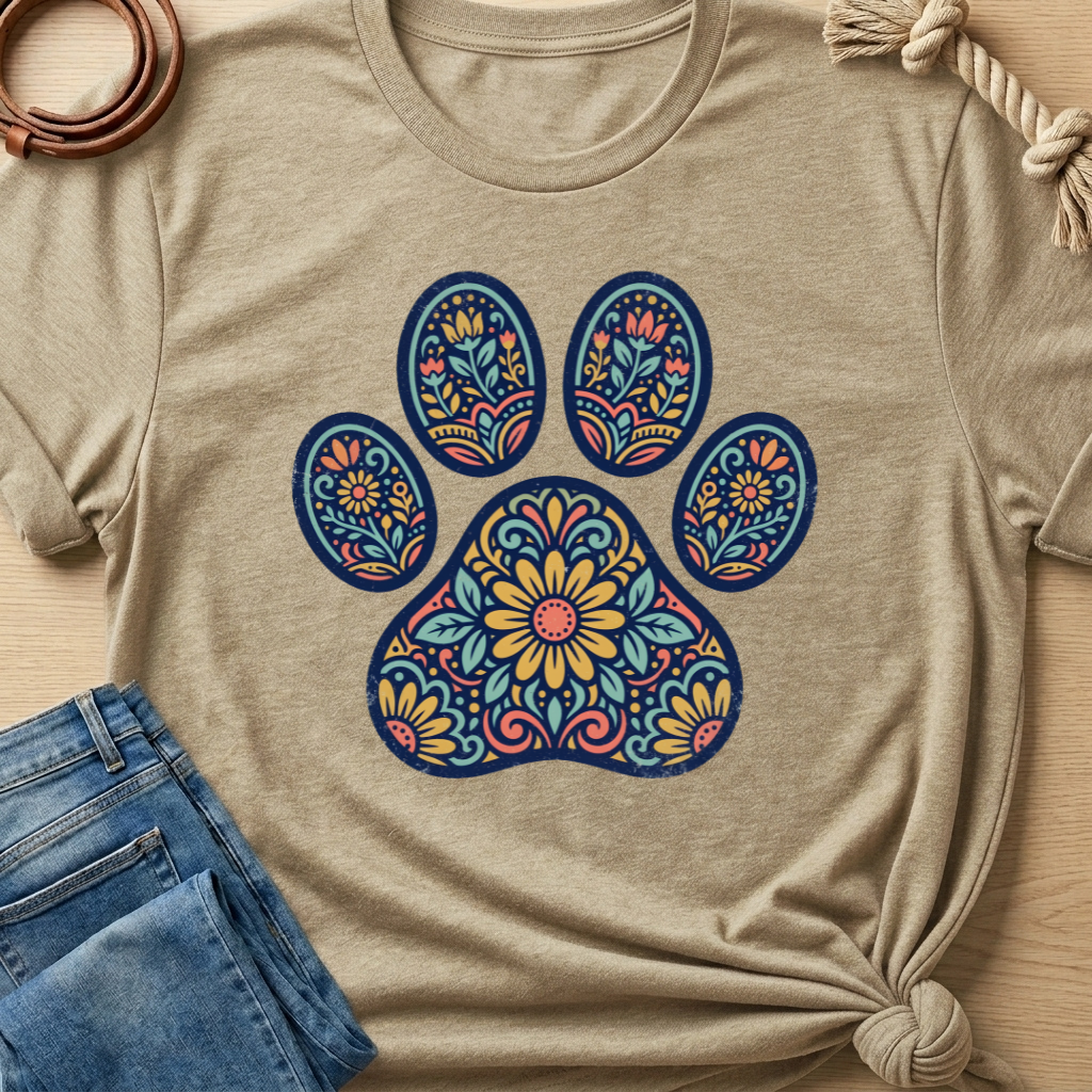 Floral Paw T-shirt