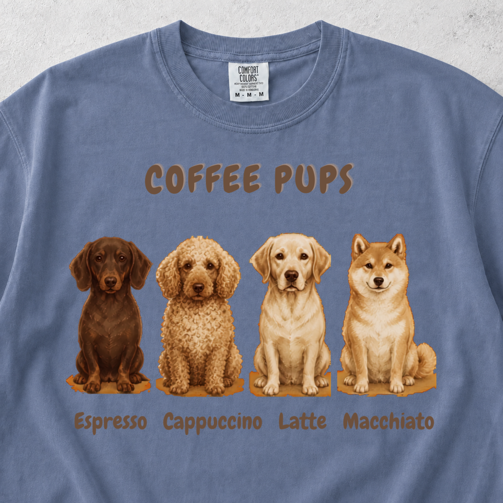 Coffee Pups T-shirt