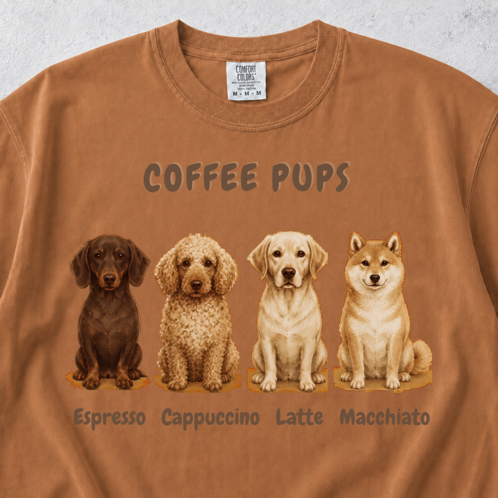 Coffee Pups T-shirt