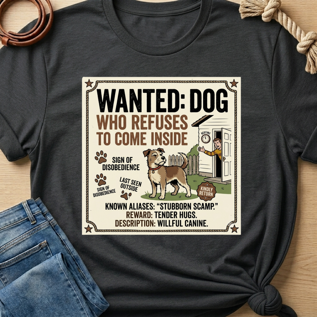 Wanted Dog T-shirt