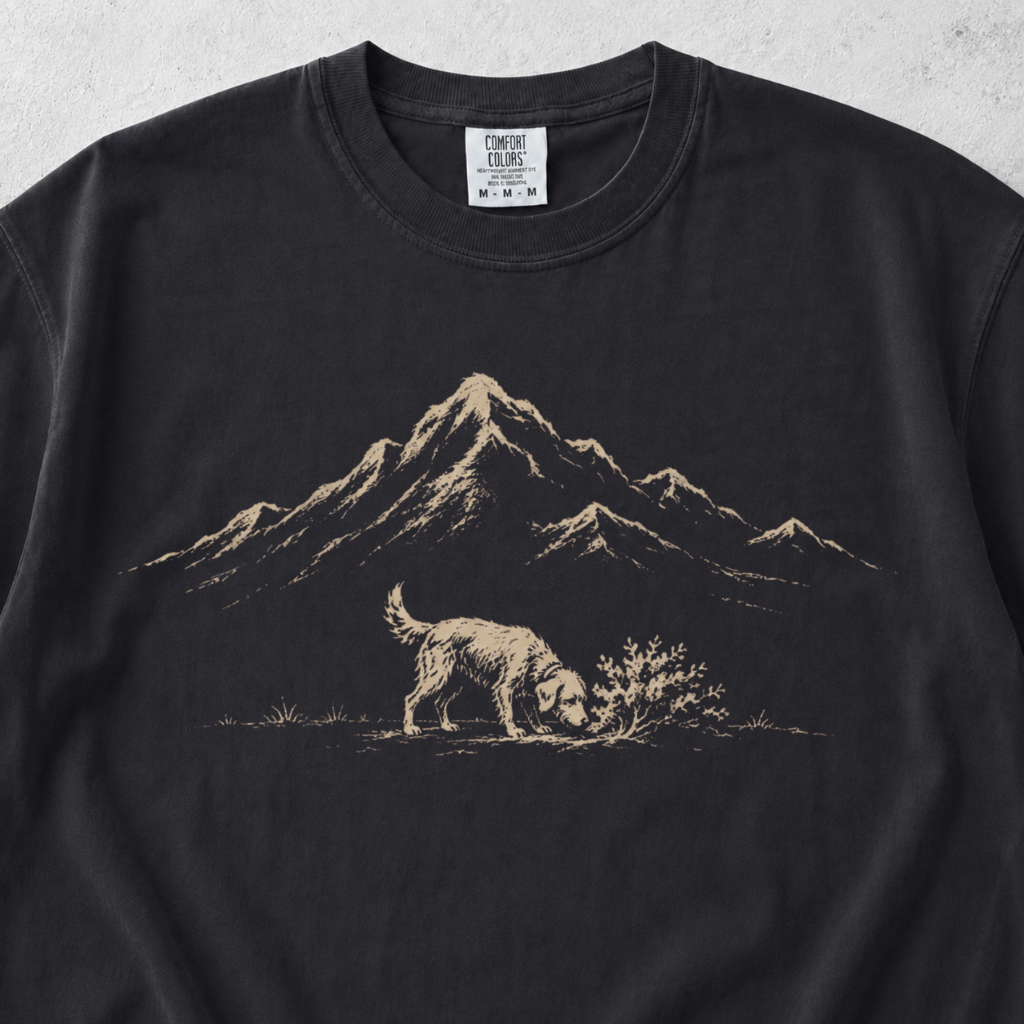 Sniffing The Scenery Dog T-shirt