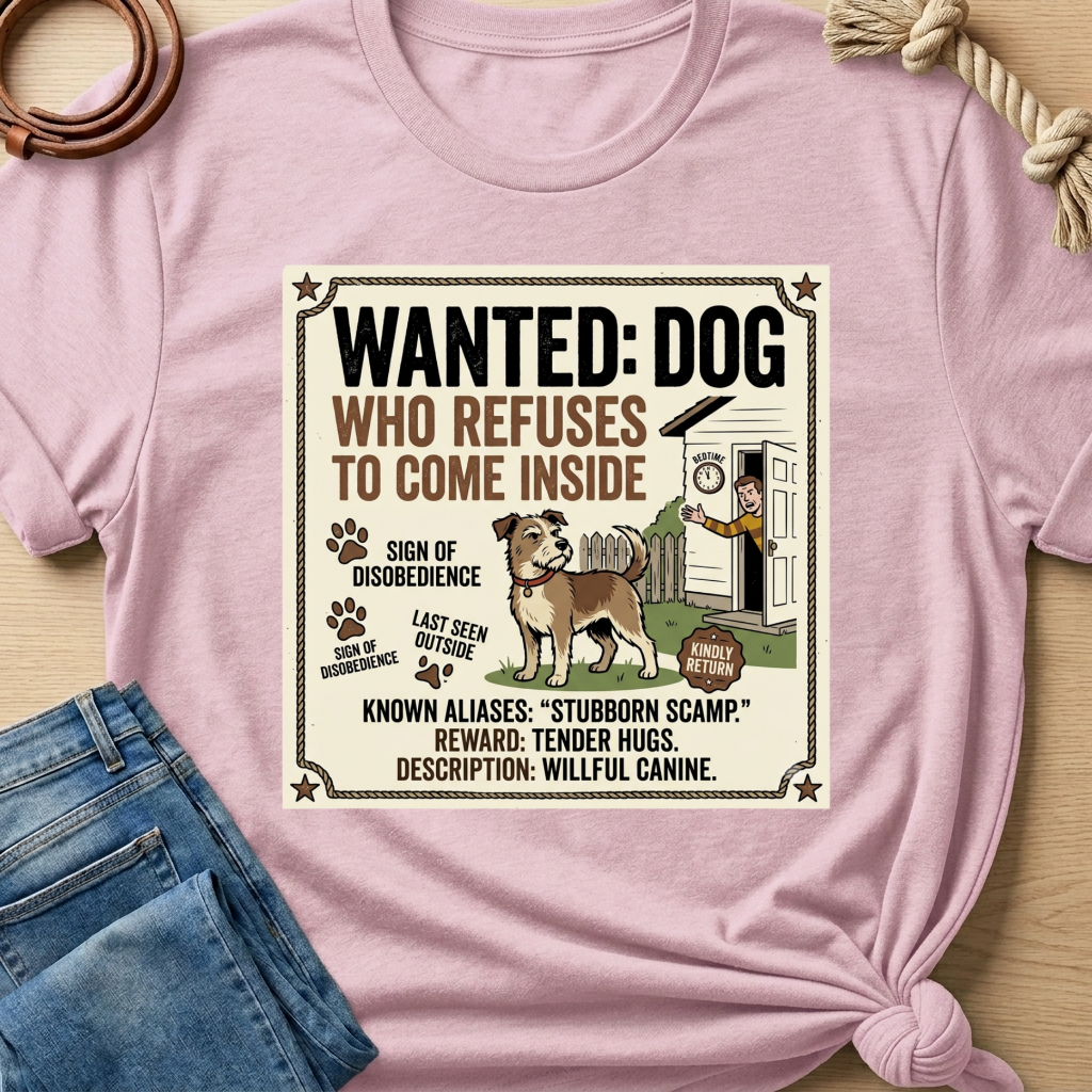 Wanted Dog T-shirt