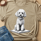 Poodle Pencil Sketch T-shirt