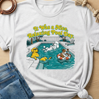 Relaxing pool day T-shirt